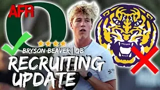 ANOTHER QB MISS!!! Bryson Beaver Picks Oregon Over LSU | Where Do Tigers Turn Next At Quarterback?