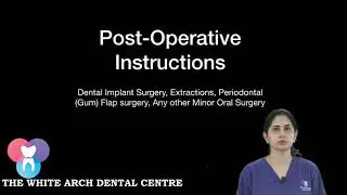 Post operative instructions