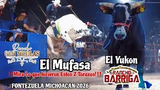 2 TOROZOS TEMIDOS POR LOS JINETES‼️RANCHO BARRIGA Y RANCHO SAN NICOLAS EN FONTEZUELA MICHOACAN 2025