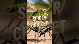 Camel Spider vs Bush Cricket Fight Gets Intense!