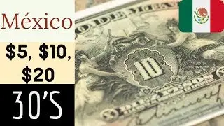 Billetes Anchos años 30's - México - Primera Emisión Banco de México - Numismat Billetes y Monedas
