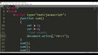 #2 Function without parameter and without returning value