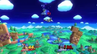 Super Smash Bros. for Wii U Falco(BltzZ) VS Lucario(Ghost) Round 2