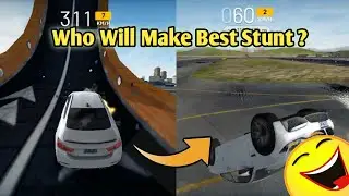 UNIQUE STUNT 😆😄 By Super Cars | Extreme Car Driving Simulator | Sarang 0.2 |