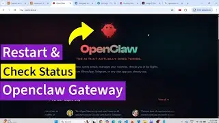 OpenClaw | Как перезапустить и проверить статус | Шлюз OpenClaw | ClawdBot MoltBot