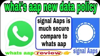 Whats Aap New Data Policy | singal is more secure AAP's |  yt Ambition
