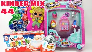 KINDER MIX 44. Новогодние Киндеры, Shopkins, Герои в Масках