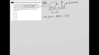 A website-hosting service charges businesses a onetime setup fee of $350 plus d dollars for each....