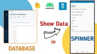 How to Show Data in Spinner From Database | Full Tutorial for firebase database & sketchware pro app