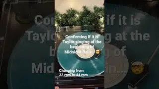 Loving how Taylor sounds on vinyl! 🌌