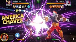 America Chavez DESTROYS FULL HEALTH BAR in raids! - Marvel Contest of Champions #raids #mcoc #kabam 