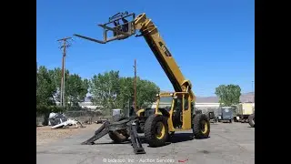 2010 Caterpillar TL1055 10,000LB Telescopic Reach Forklift Telehandler - bidadoo