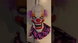 hanging clown head b&m 2021 #halloweenanimatronics #halloween #b&m #animatronics #bigclown #clown