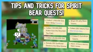Tips on How to Complete Spirit Bear Quests Faster! | Bee Swarm Simulator Roblox