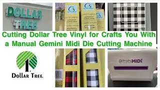 Cutting Dollar Tree Vinyl for Crafts You With a Manual Gemini Midi Die Cutting Machine