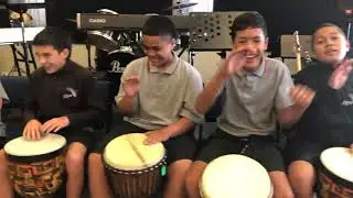 African Drumming Lessons at Chisnallwood Intermediate School 2021
