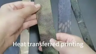 camouflage printed polyester webbing