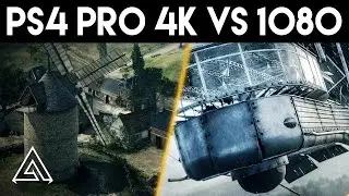 Battlefield 1 PS4 Pro 4k vs 1080p Gameplay