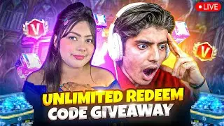 FREE FIRE LIVE CUSTOM ROOM GIVEAWAY | FF LIVE TEAMCODE GIVEAWAY | FF LIVE GIVEAWAY CUTE GILR FF LIVE