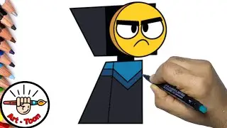 how to draw master Frown from unikitty step by step easy