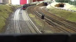 B.M.Rly.S: The BACHMANN is, No.6990 &lsquo;Witherslack Hall&rsquo;, was running on OO Gauge Layout. (V10)