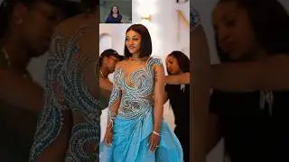 fans can't get enough of Chioma Adeleke's third wedding outfit #davidochioma