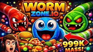 Became the BIGGEST HUNGER SNAKE 😱 | Worms Zone.IO Epic Gameplay