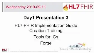 Tools for Implementation Guides - Forge - FHIR Implementation Guide Creation Training