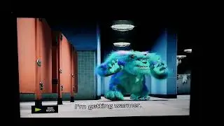 Sulley - Ready or not, here I come! I'm getting warmer. Any second now. (deep voice): Fee fi fo...