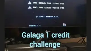 @subliminalvrc Galaga 1 credit challenge 