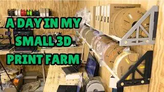 Organizing my Small 3D Print Farm | Upgrading Filament Storage Racks and a New 3D Printer Layout