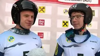 Top 3 im Doppelsitzer Eliminator-Rennen auf der Grantaubahn in Umhausen