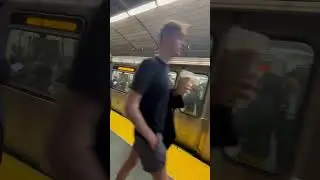 PATH Train arriving at Exchange Place enroute to World Trade Center! (yesterday)