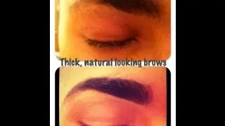 Thick, natural brow routine