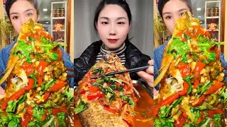 Eating Spicy Big Fish Fry Mukbang | Eating Fish Curry | Fish Head Curry | ASMR eating videos