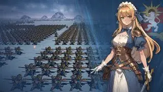 1600+ Soldiers units vs 4 Heroes! Dev Battle Performance Test - Crown & Adventure