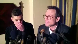 Rami Malek & Christian Slater on 