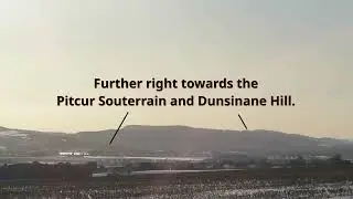 Views from Kirriemuir to the Sidlaws and the distant Ochils and Campsies.