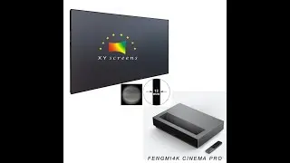 xyscreen 120 inch slim frame pet crystal alr screen for UST projectors