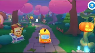 PERJALANAN BUS SEKOLAH BAYI PANDA DI HUTAN HALLOWEEN YANG HOROR DAN PENUH HANTU | BABYBUS INDONESIA