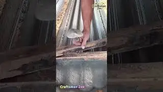 Use a special scraper to scrape the concrete into waves