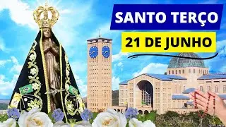SANTO TERÇO DE APARECIDA DE HOJE - 21/06/2025 | MISTÉRIOS GOZOSOS | SÁBADO