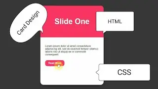 Card Design With Button Hover Effect Using HTML & CSS