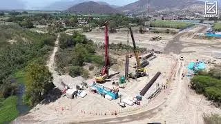 Construcción del Puente JUANA RÍOS Y ACCESOS - CHONGOYAPE. Septiembre - 2025.