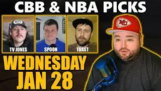College Basketball & NBA Picks with Kyle Kirms | Wednesday January 28th