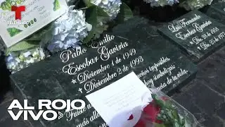 Visitan la tumba de Pablo Escobar para llevarse 'amuletos' y hacerle peticiones