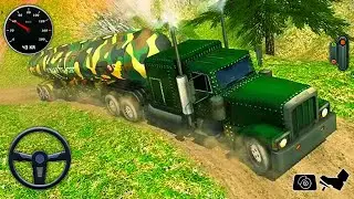 Uphill Offroad Army Oil Truck Driving Simulator 3D - Oil Transport Tanker Truck - Android Gameplay