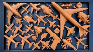 Membersihkan Pesawat⁉️Pesawat Garuda, B1-Bomber, Helicopter Apache,RC Plane Shukoi SU27, F6F Hellc4t