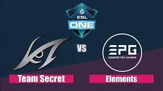 Team Secret vs EPG Game 1, ESL One Hamburg 2017