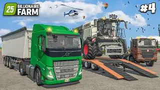 Claas Harvest готов! Теперь делаем тюки соломы | Ферма миллиардера | Farming Simulator 25